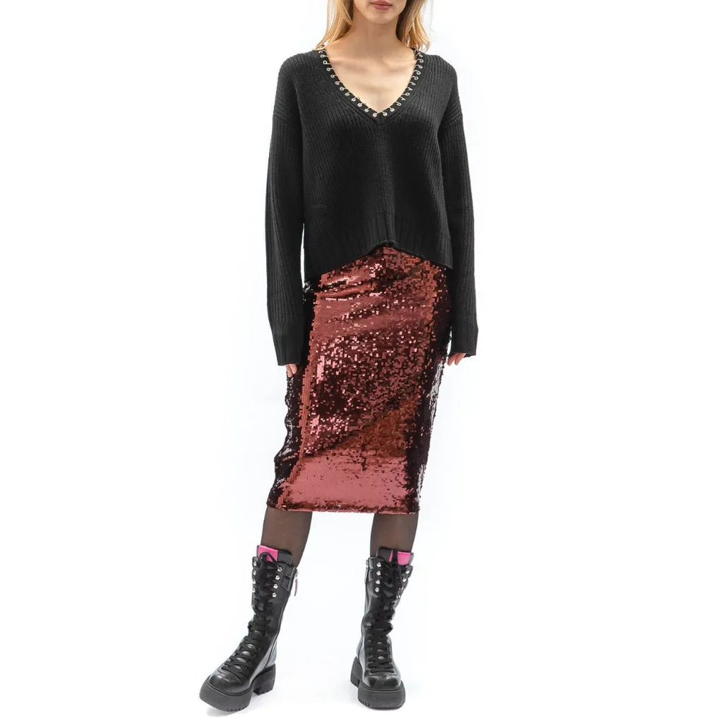 patrizia pepe - Skirts - 2g0931-a323-bordeaux sold by Siebentaschen product image thumbnail 2