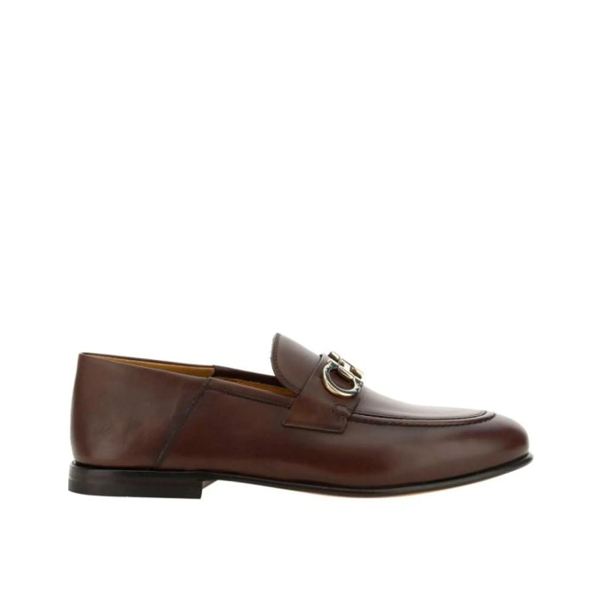 Salvatore Ferragamo Gin Leather Loafers sold by Siebentaschen