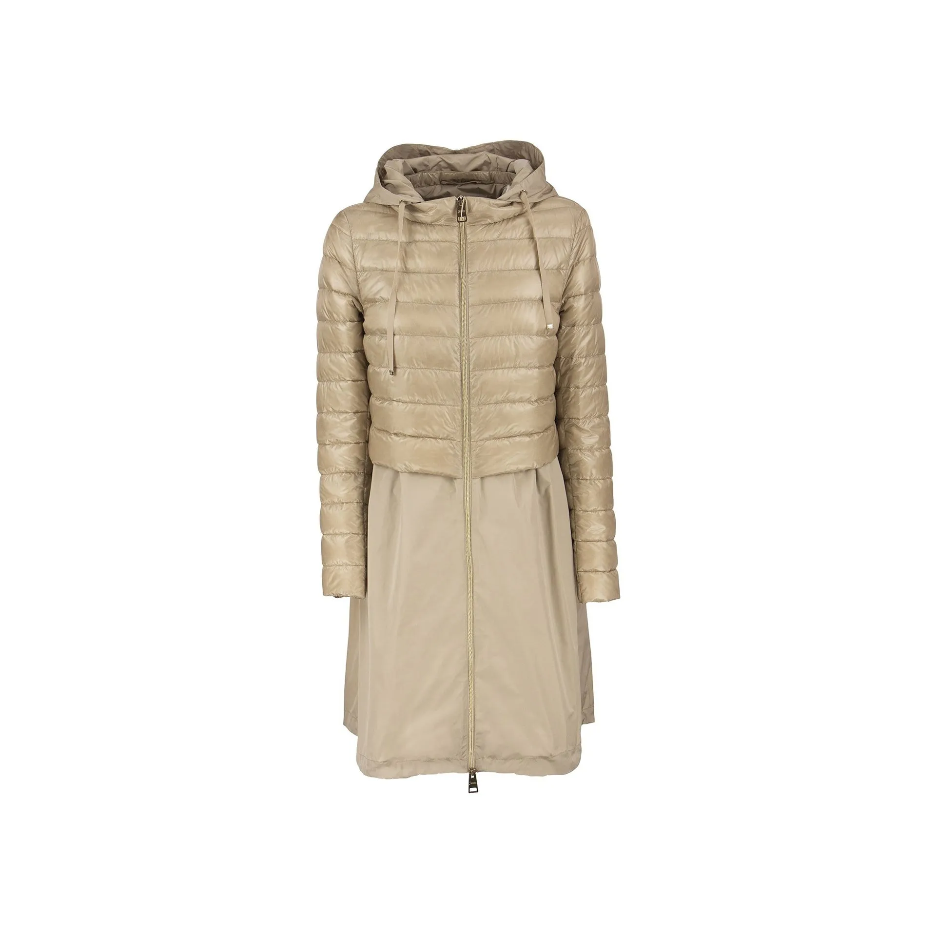 Herno Taffeta hem padded coat sold by Siebentaschen