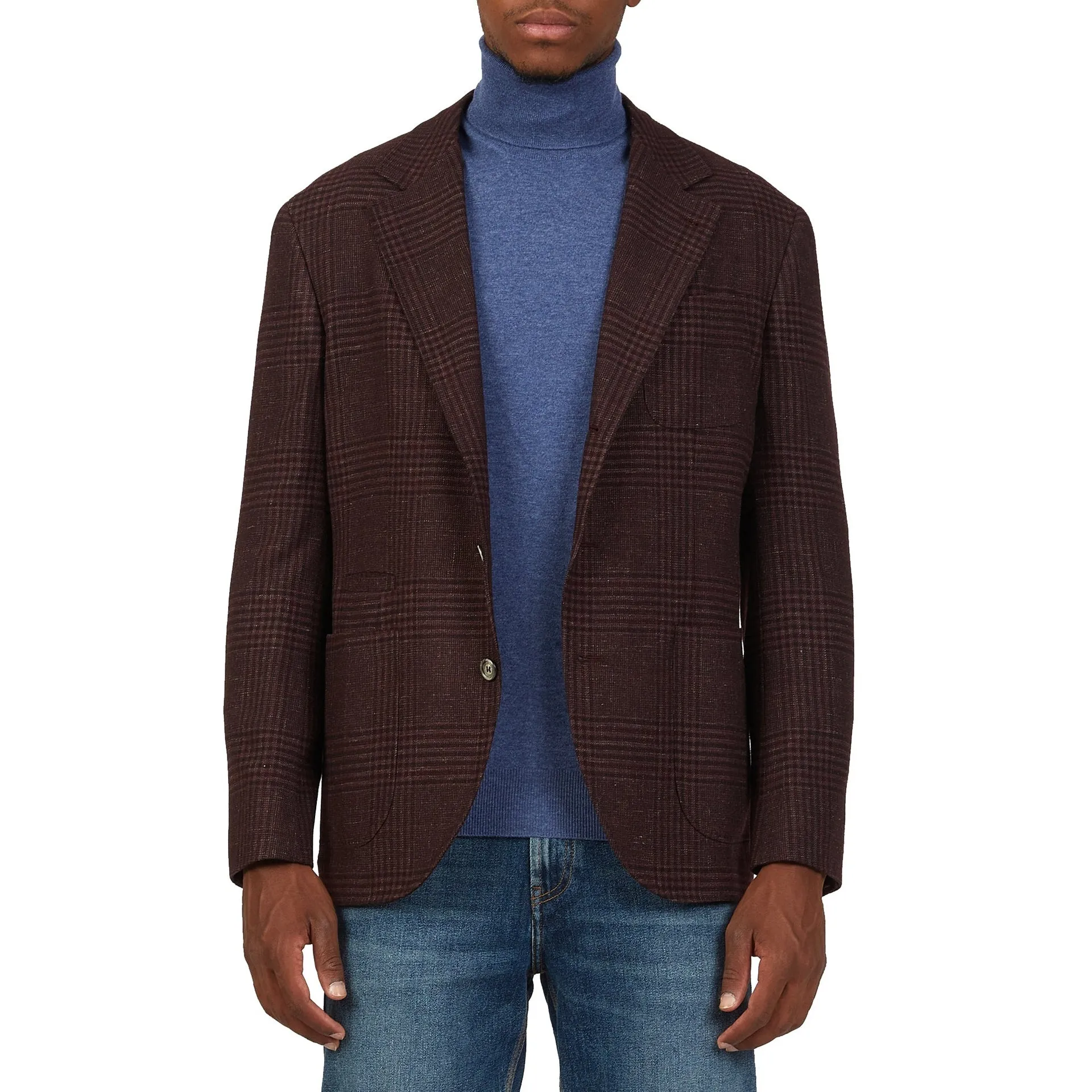 Brunello Cucinelli Tartan Wool Jacket sold by Siebentaschen product image thumbnail 2