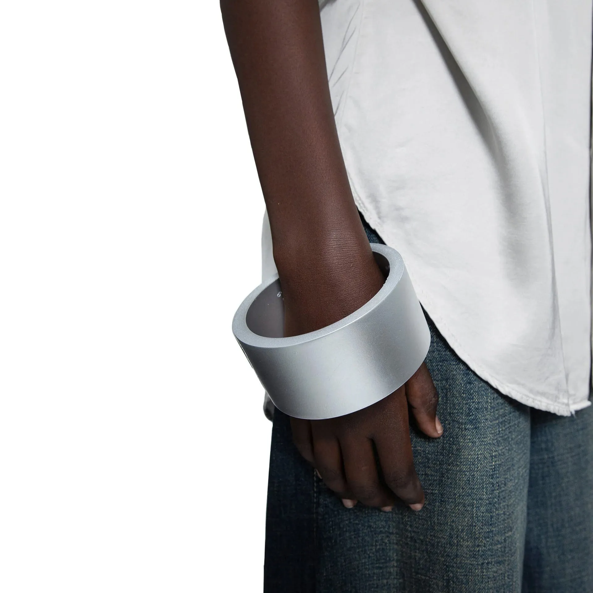 MM6 Maison Margiela Logo Engaved Large Bracelet sold by Siebentaschen product image thumbnail 4