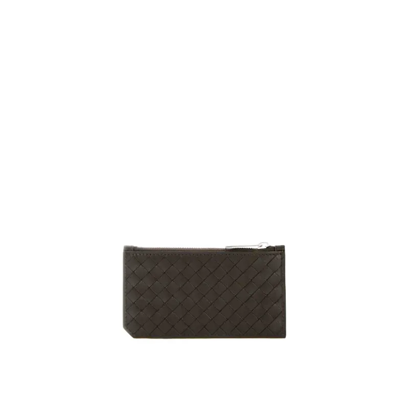 Bottega Veneta Intrecciato Leather Card Holder sold by Siebentaschen