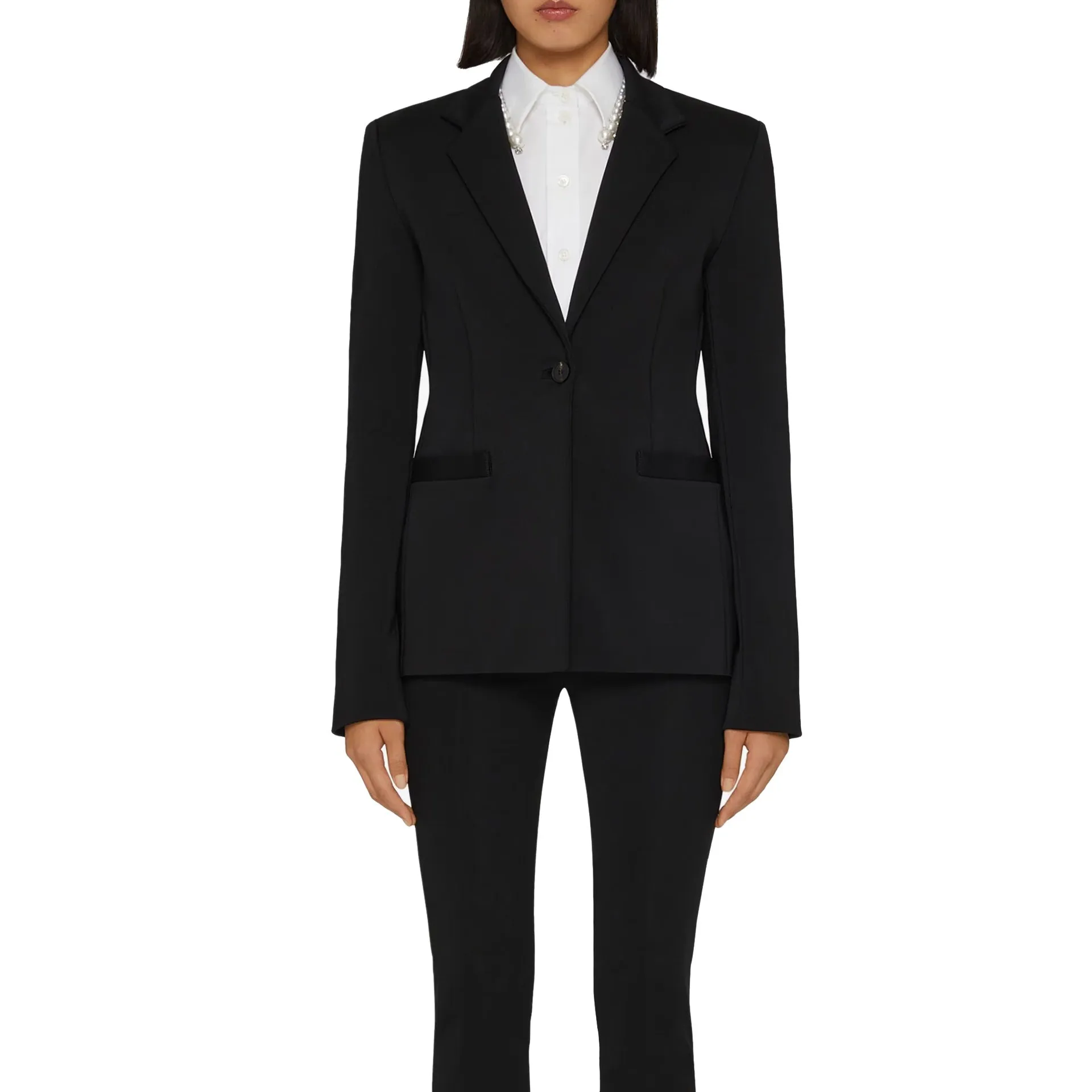 GIVENCHY Black Slim Fit Tailored Jacket sold by Siebentaschen product image thumbnail 2