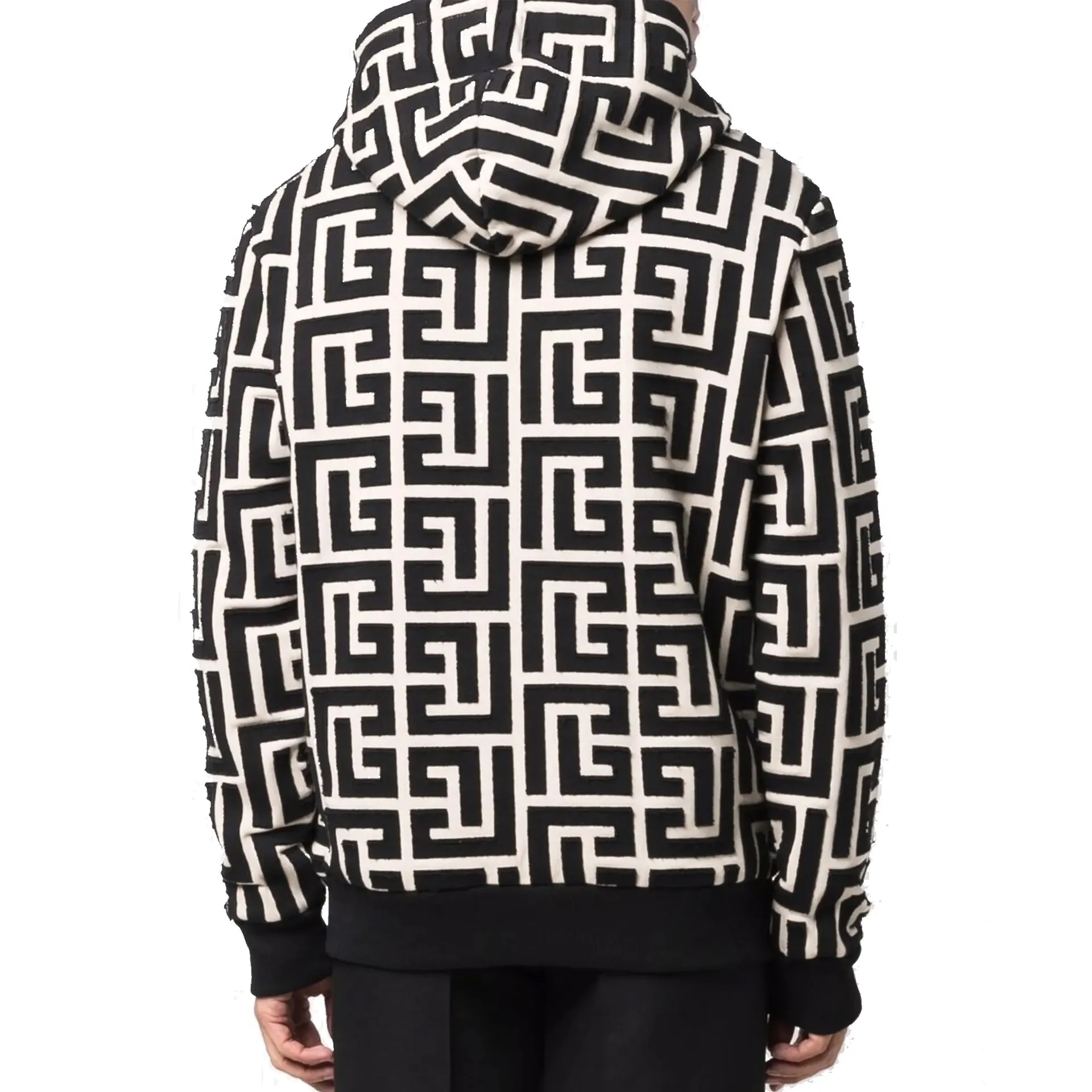 Balmain Monogrammed Hooded Sweatshirt sold by Siebentaschen product image thumbnail 3