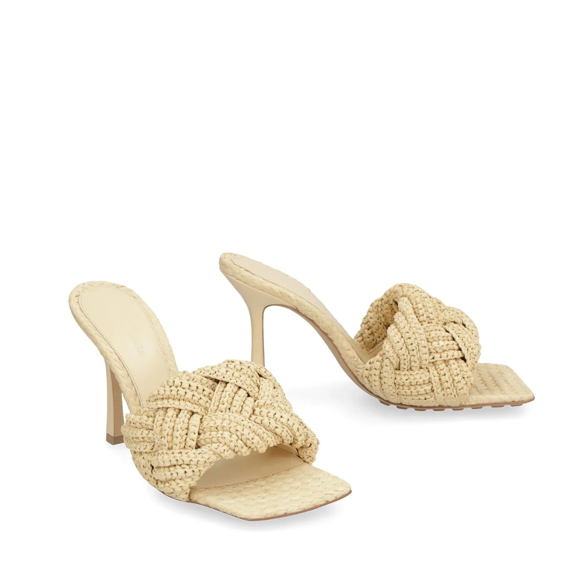 Bottega Veneta Lido Raffia Mules sold by Siebentaschen product image thumbnail 2