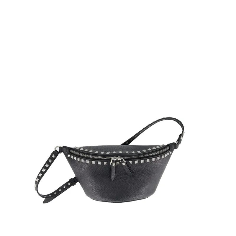 Valentino Garavani Rockstud Leather Belt Bag sold by Siebentaschen