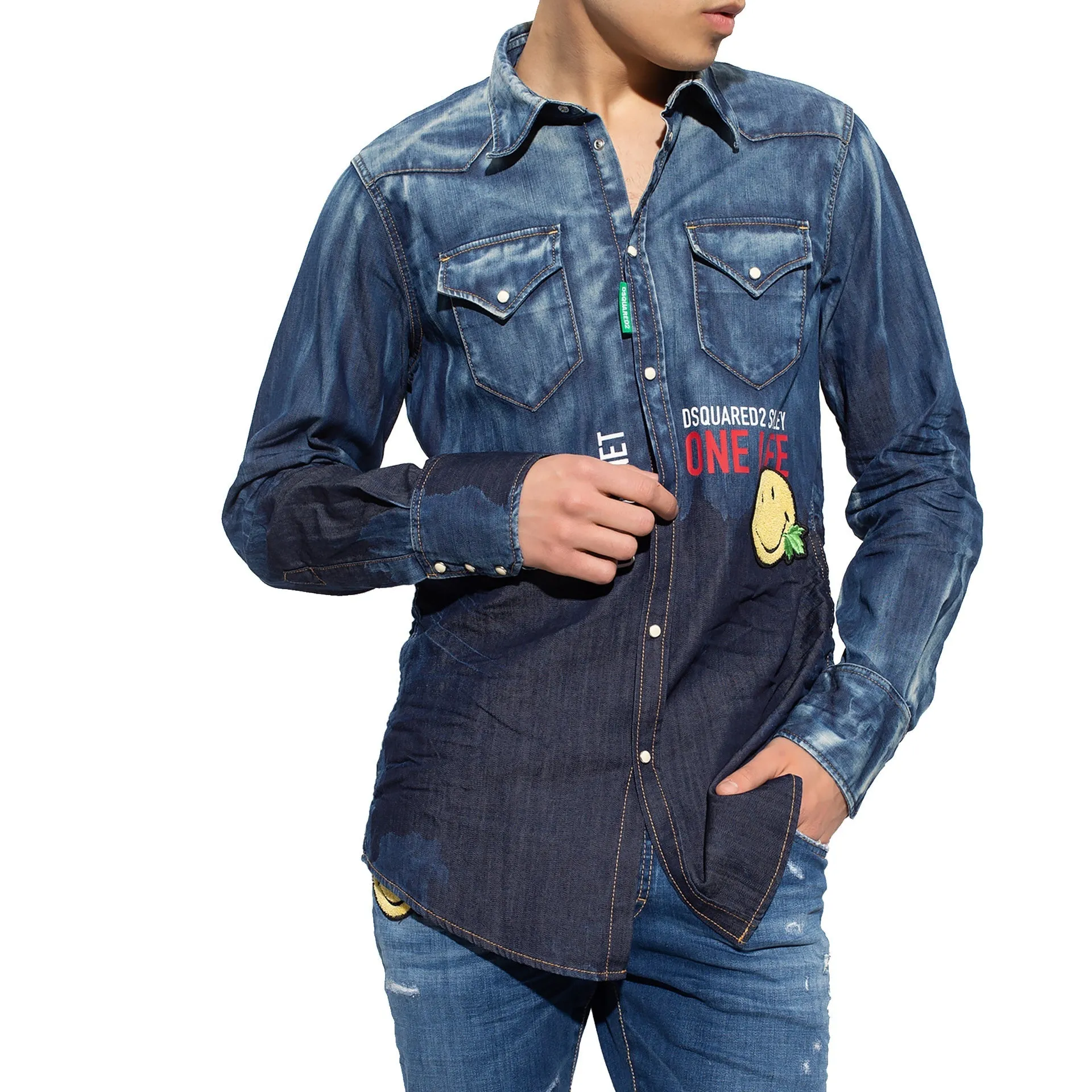 Dsquared2 x Smiley Denim Shirt sold by Siebentaschen product image thumbnail 2