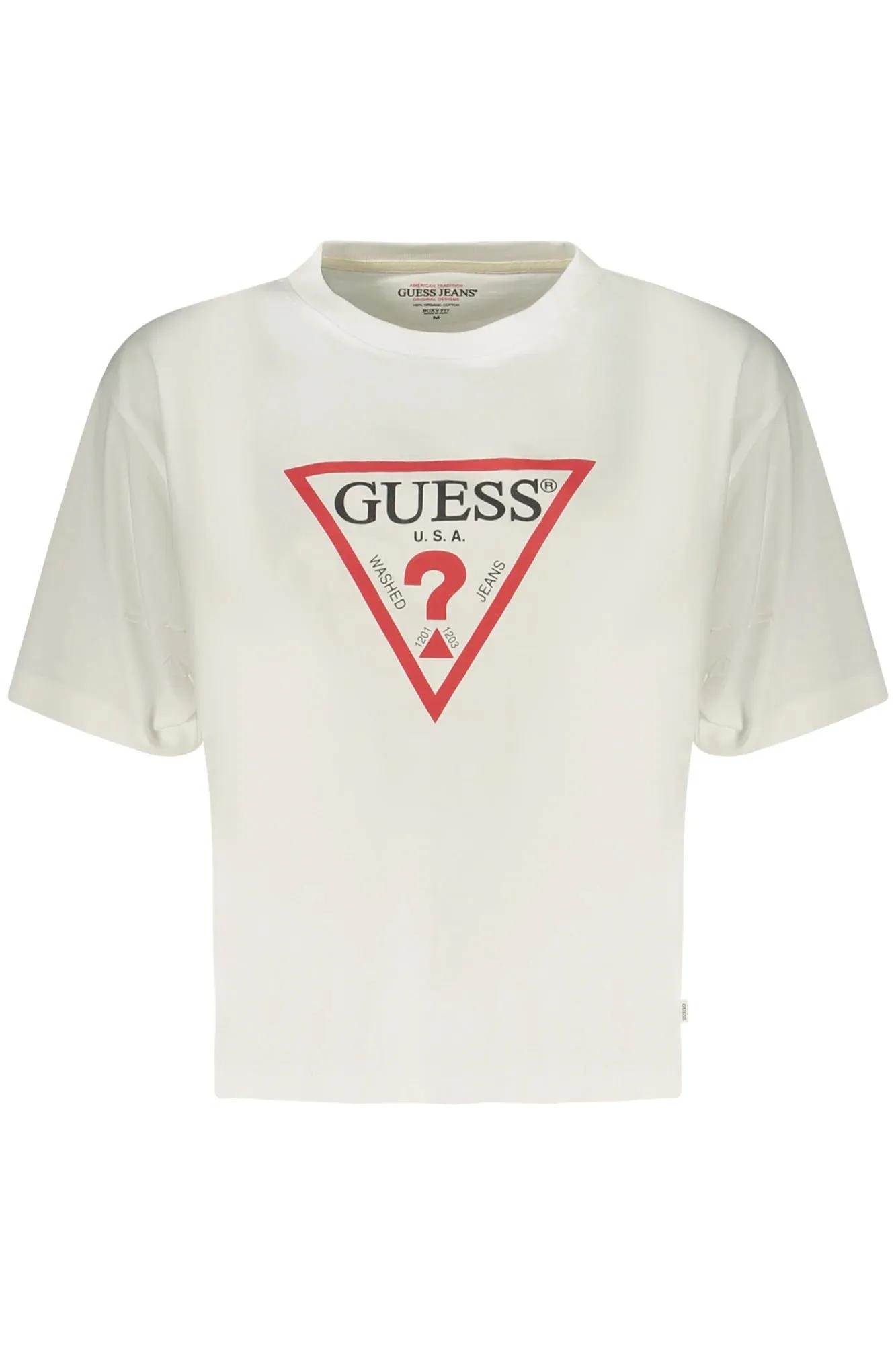 GUESS JEANS WOMEN S SHORT-SLEEVE T-SHIRT WHITE sold by Siebentaschen