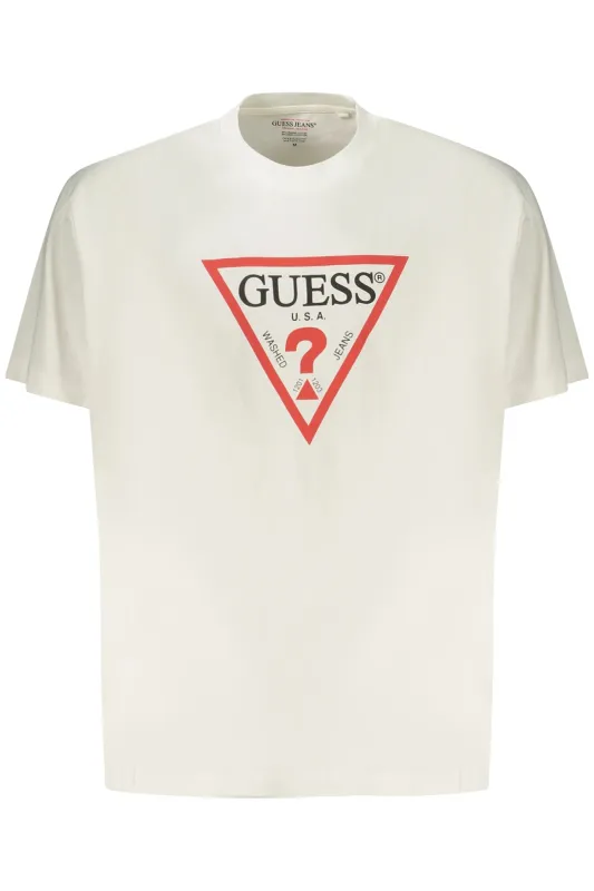 GUESS JEANS MEN S SHORT-SLEEVED T-SHIRT WHITE sold by Siebentaschen