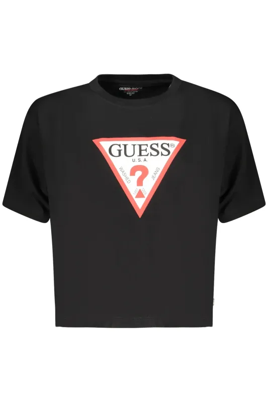 GUESS JEANS WOMEN S SHORT-SLEEVED T-SHIRT BLACK sold by Siebentaschen
