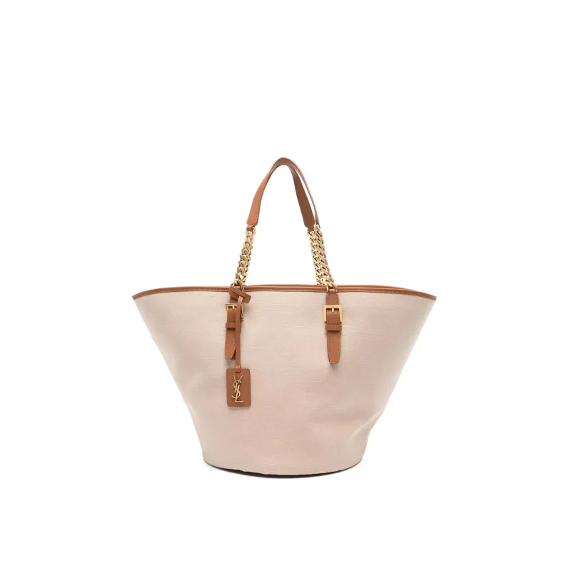 Saint Laurent Cassandre-tag Canvas Tote Bag sold by Siebentaschen