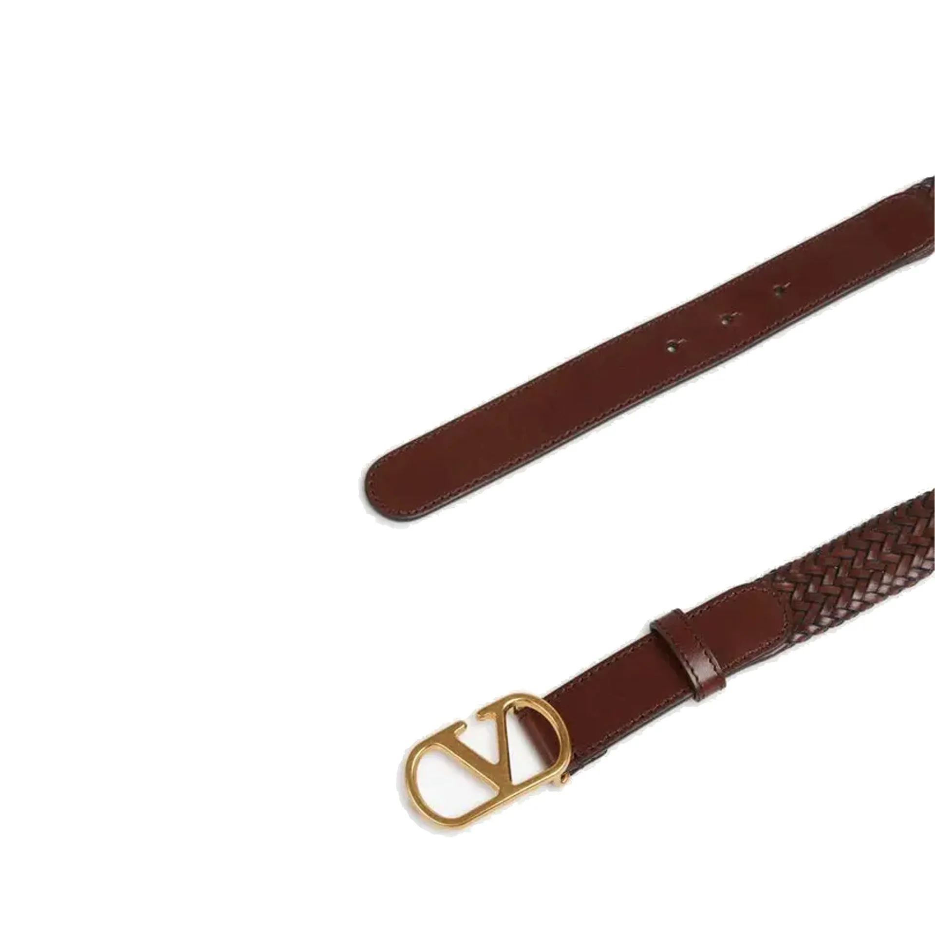 Valentino Garavani Woven Leather VLogo Belt sold by Siebentaschen product image thumbnail 2