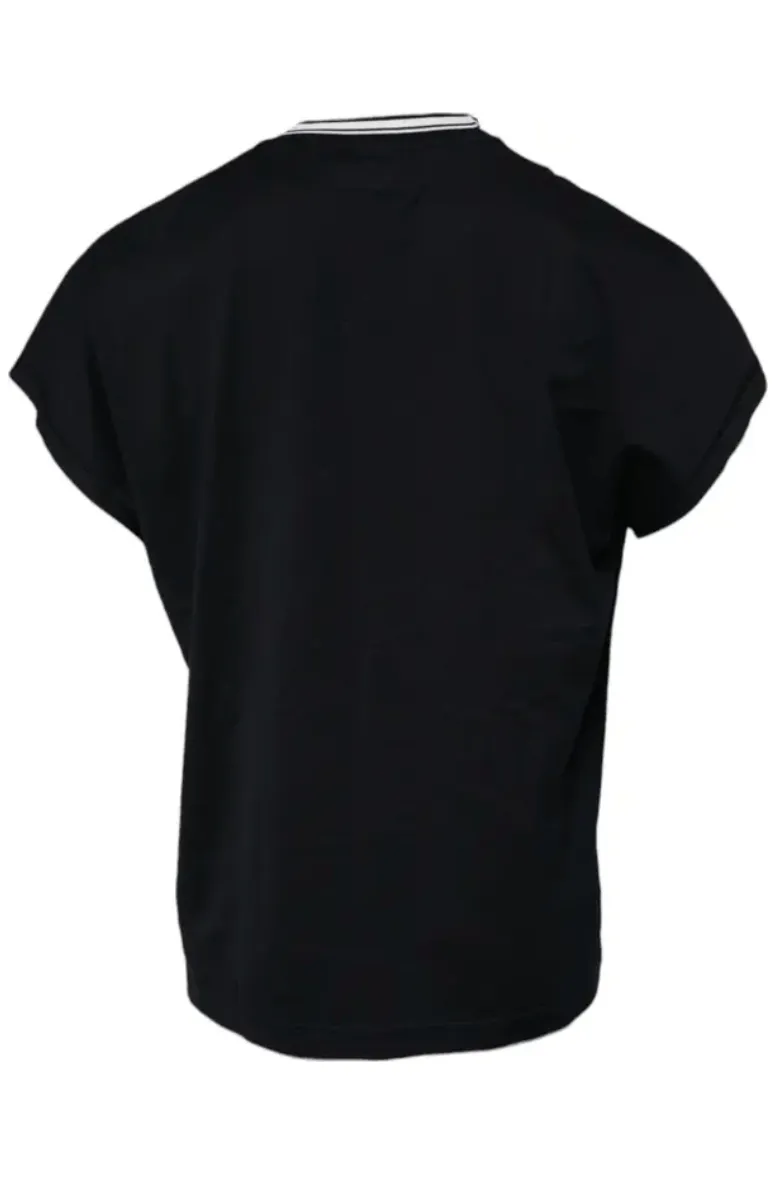 Dolce & Gabbana Dark Blue Logo Crown Cotton Crew Neck T-shirt sold by Siebentaschen product image thumbnail 3