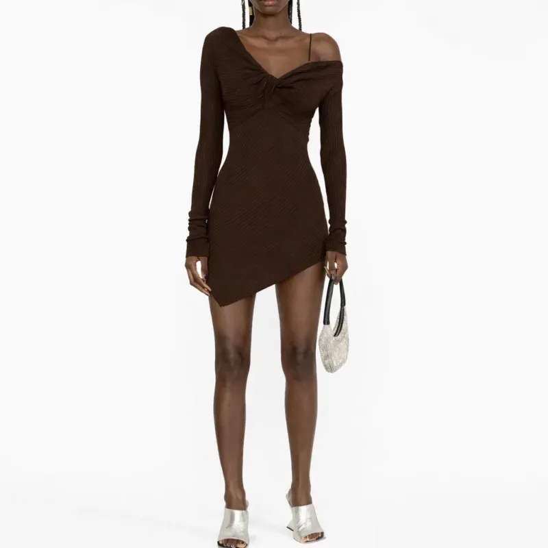 the attico - Dress - 236wca237-marrone made by The Attico