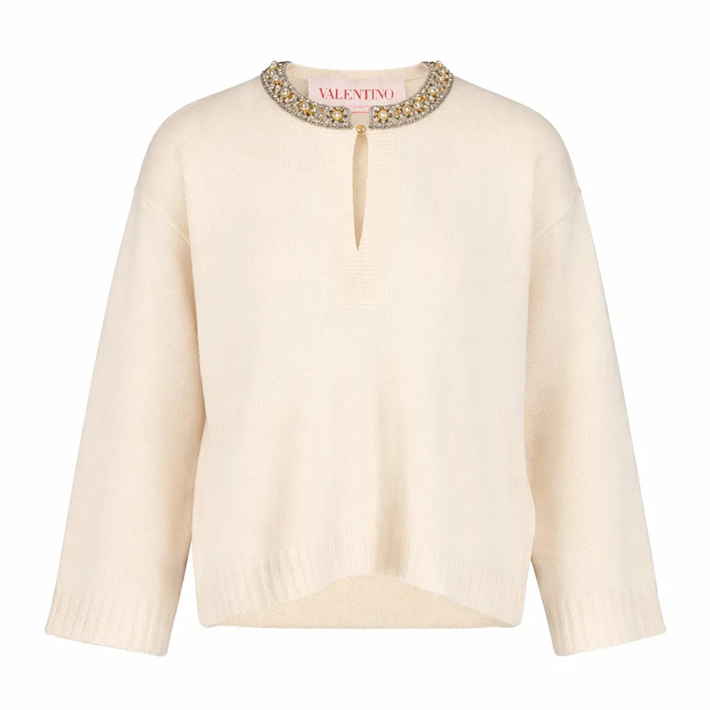 valentino garavani - Sweaters - 6b3kc63h968-panna sold by Siebentaschen