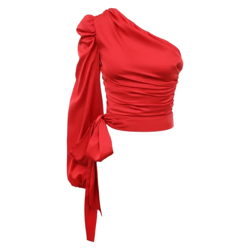 pinko - Blouse - 100227-a0j1-rosso sold by Siebentaschen