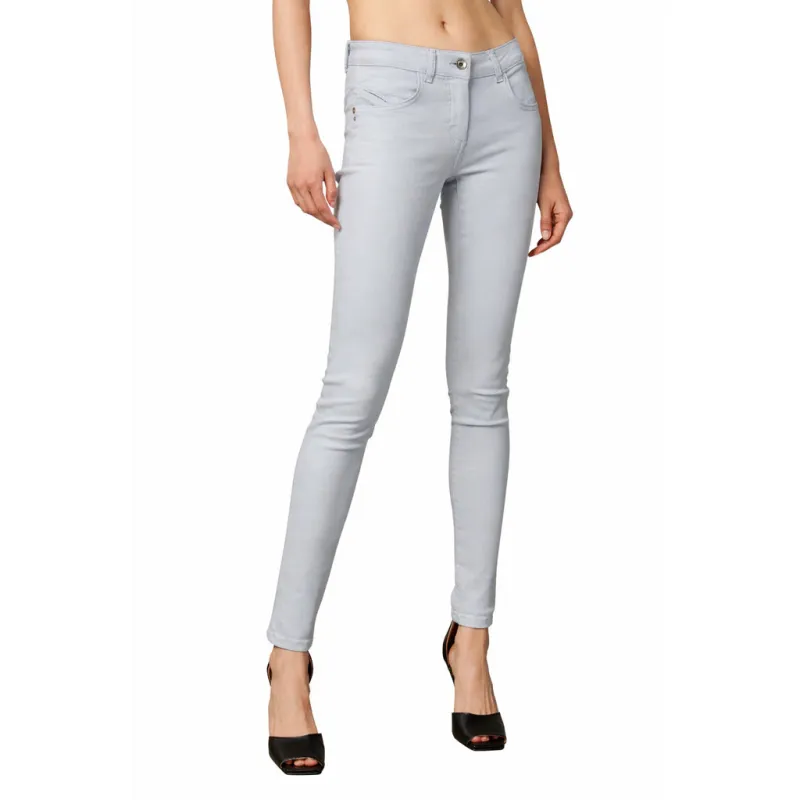 Patrizia Pepe Cotton Trousers Grey made by Patrizia Pepe