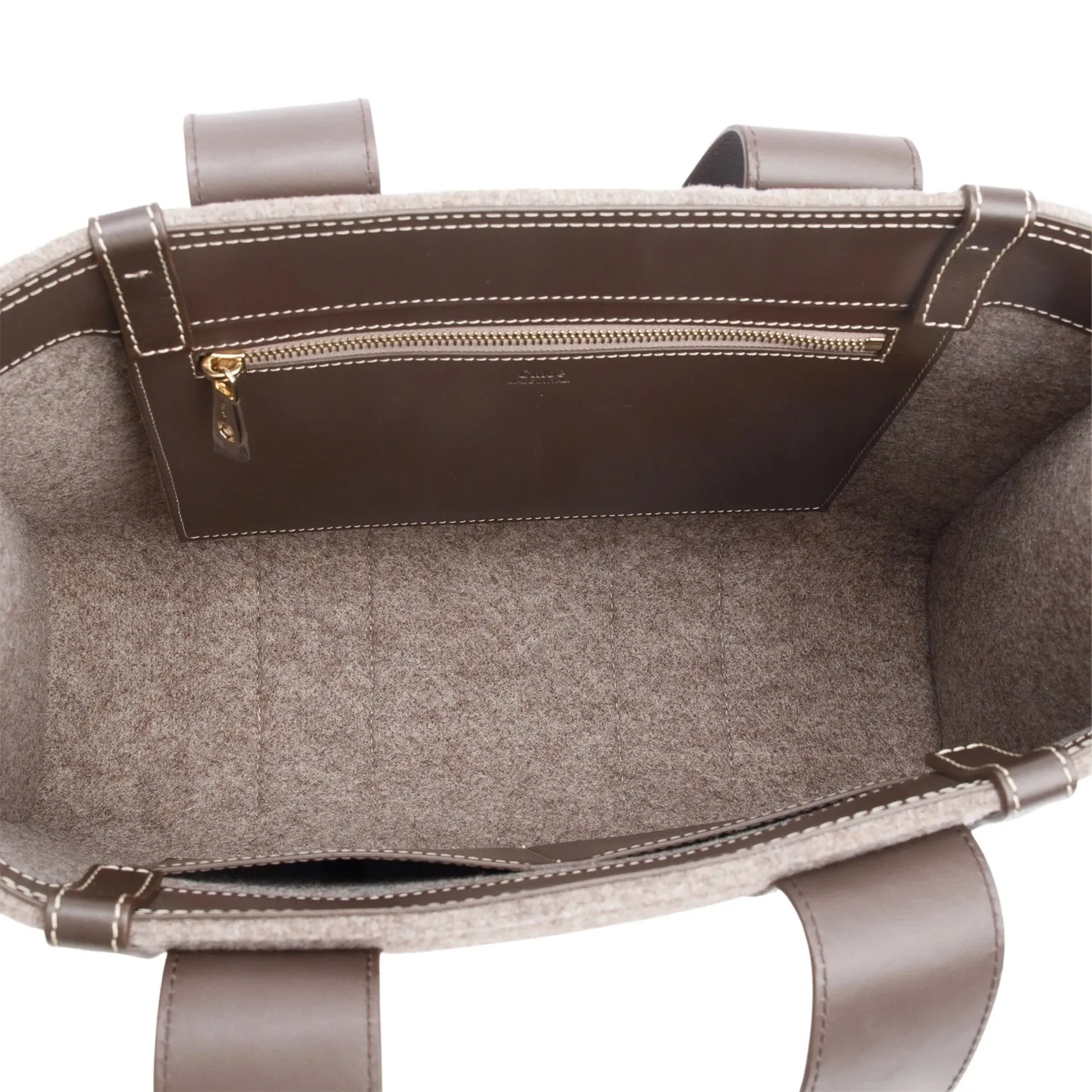 Chloé Woody Felt Medium Tote Bag sold by Siebentaschen product image thumbnail 3
