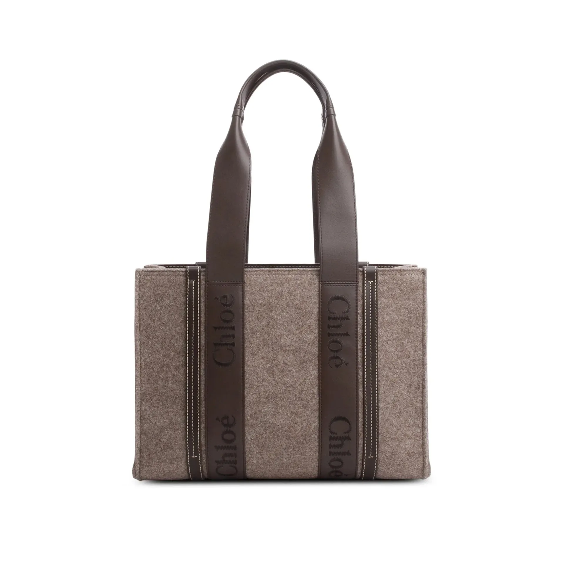 Chloé Woody Felt Medium Tote Bag sold by Siebentaschen