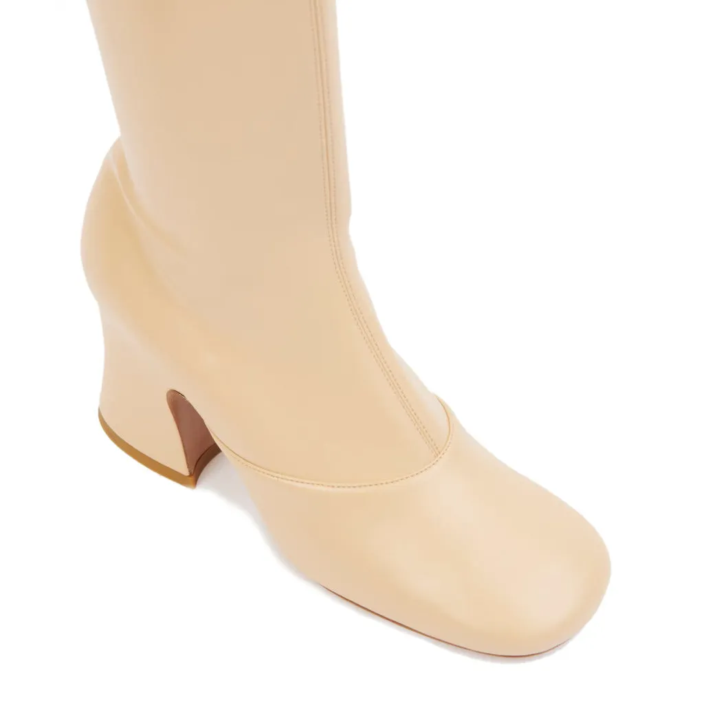 janis heeled boot beige sold by Siebentaschen product image thumbnail 4