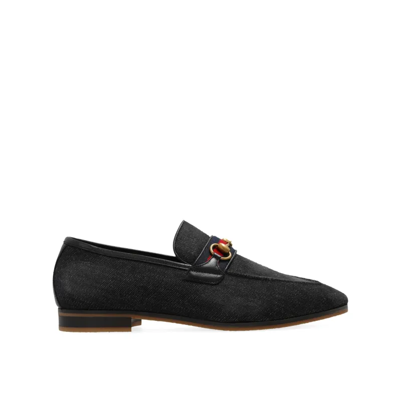 Gucci Denim Loafers-Black-MEN sold by Siebentaschen