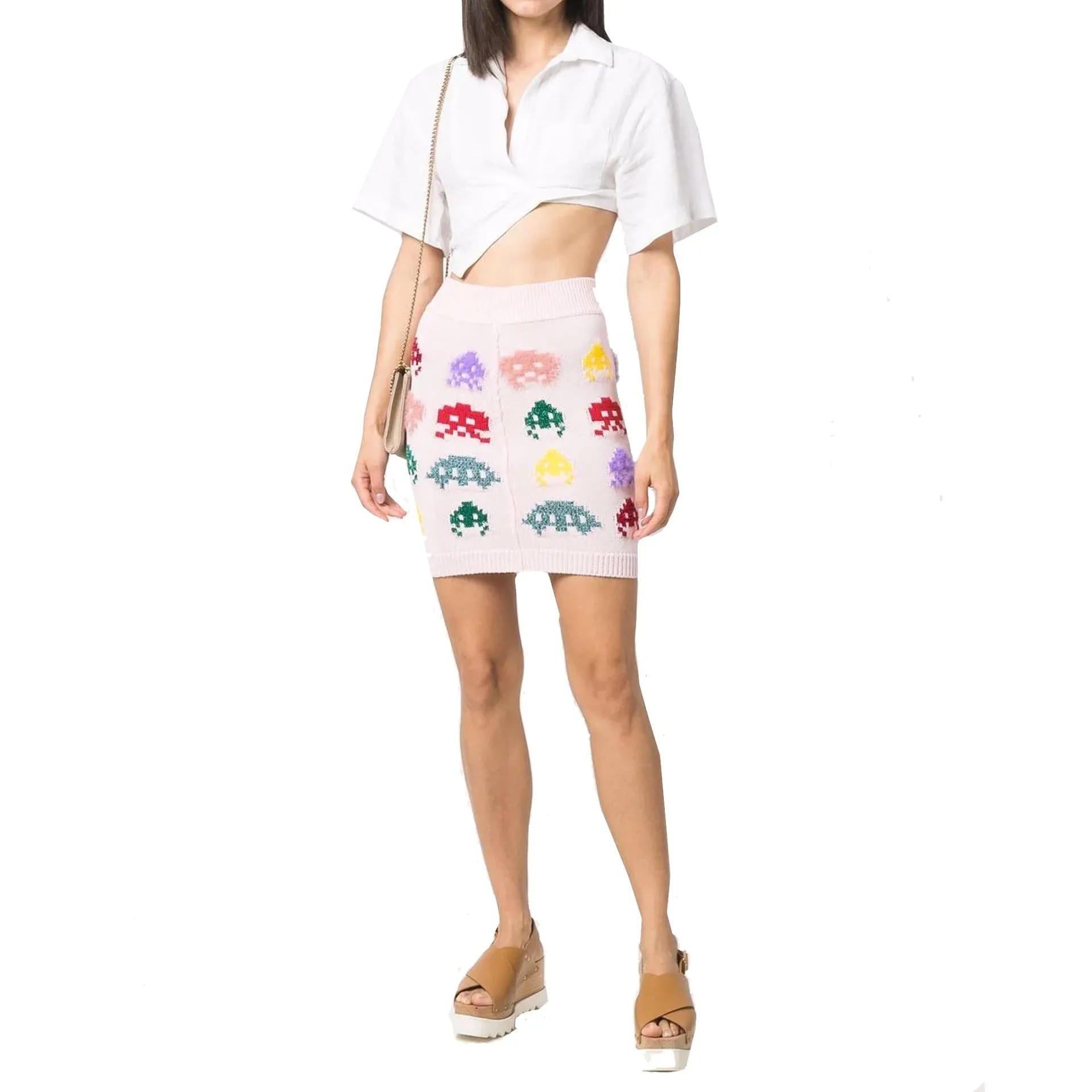 Stella Mccartney Gamer Knit Skirt-Pink-WOMEN sold by Siebentaschen product image thumbnail 2
