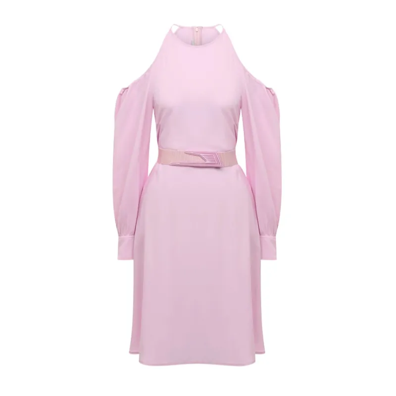 Stella Mccartney Cut Shoulders Dress-Pink-WOMEN made by Stella McCartney