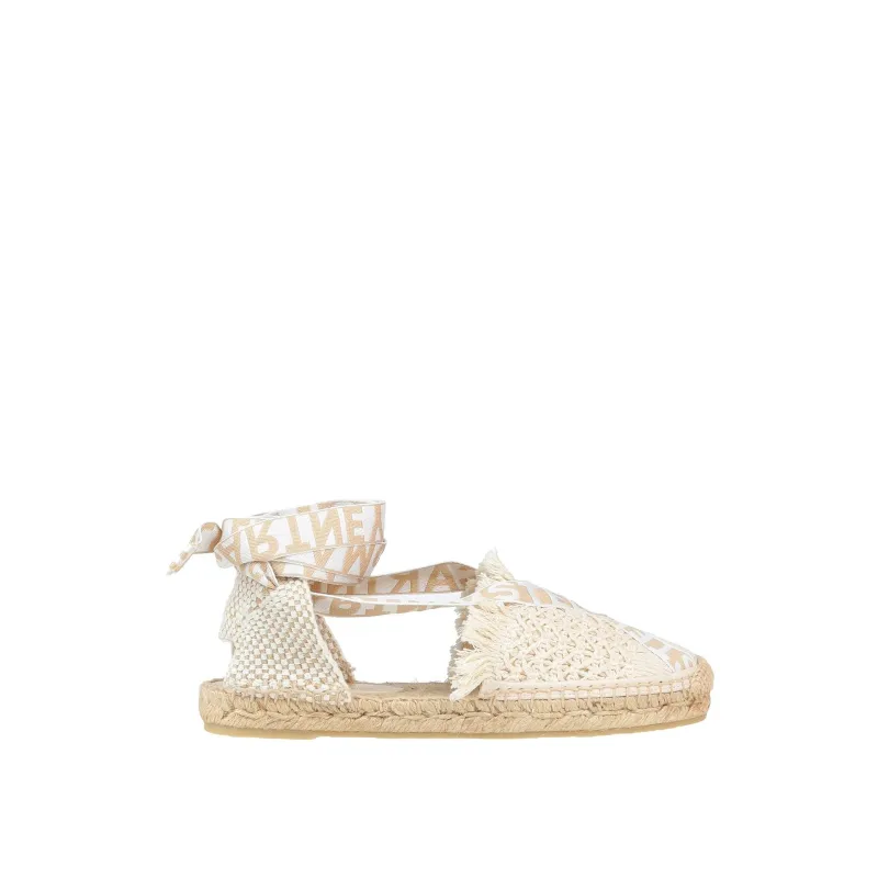 Stella McCartney Logo Canvas Espadrilles-Beige-WOMEN made by Stella McCartney