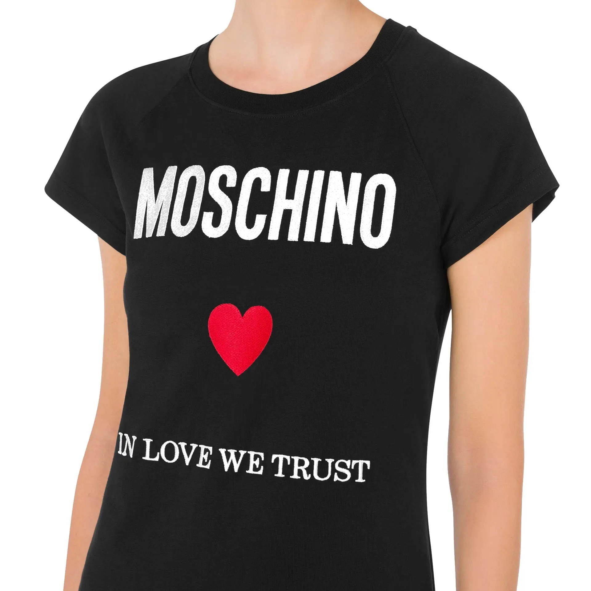 Moschino Couture In Love We Trust Mini Dress-Black-WOMEN sold by Siebentaschen product image thumbnail 4