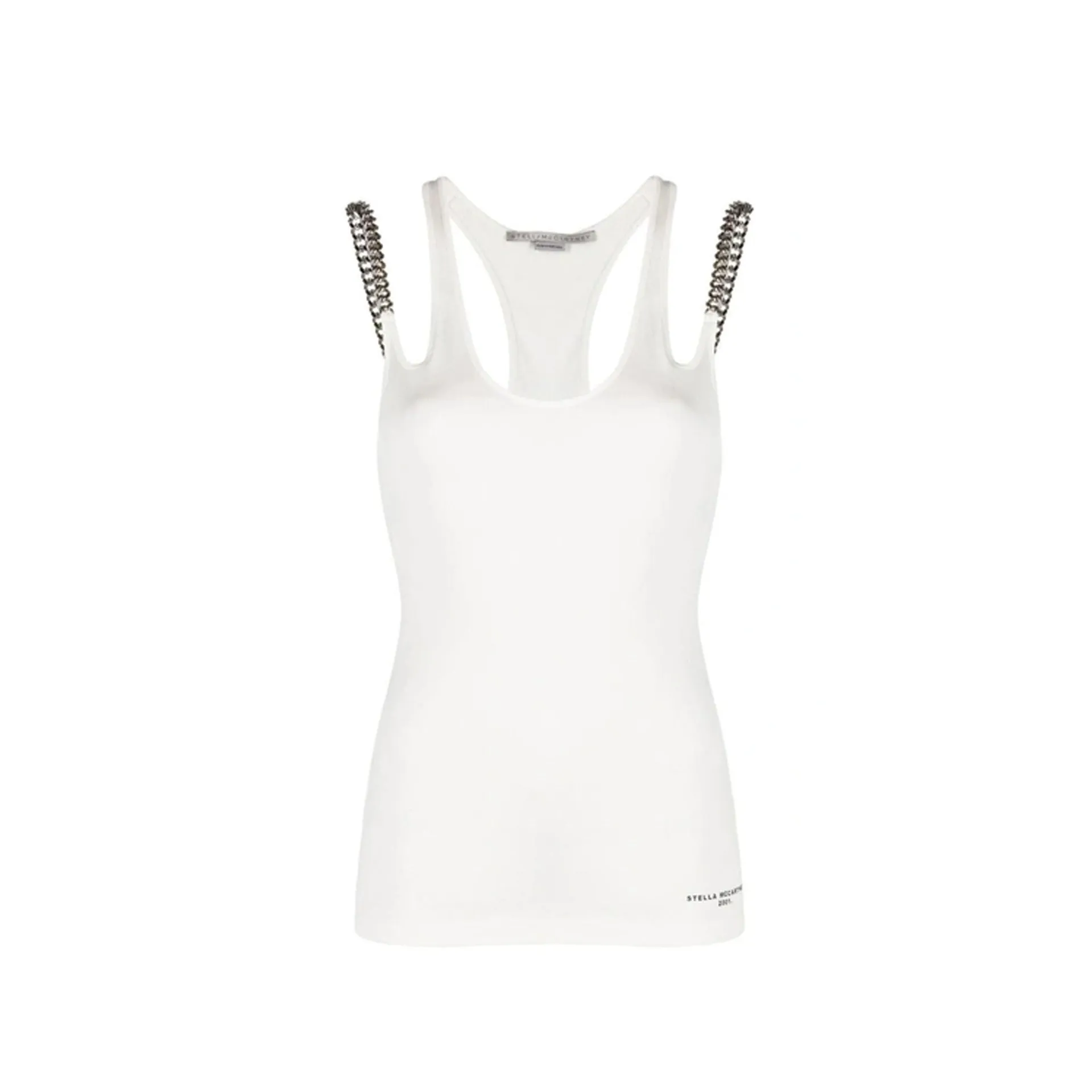 Stella McCartney Falabella Chain Top-White-WOMEN sold by Siebentaschen