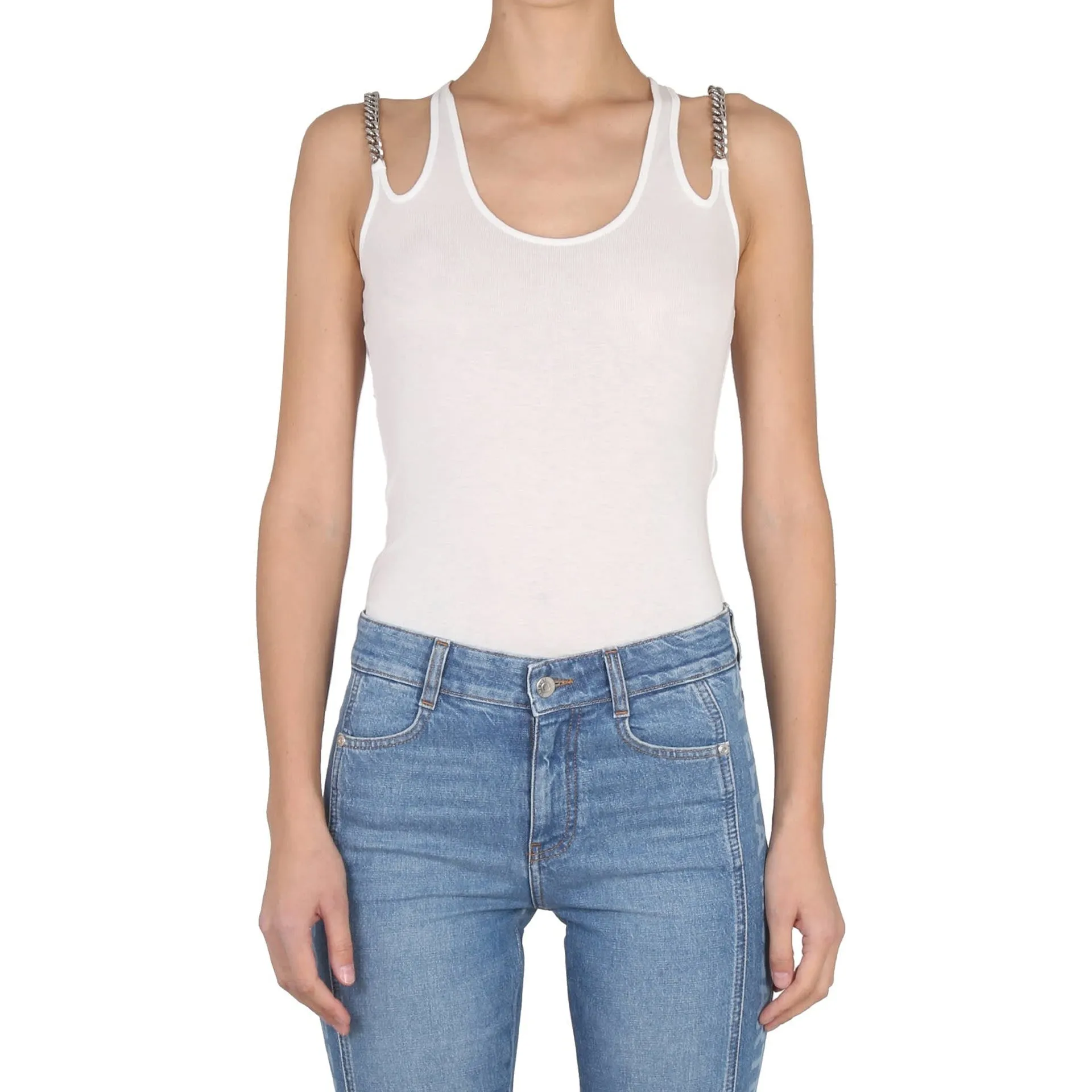 Stella McCartney Falabella Chain Top-White-WOMEN sold by Siebentaschen product image thumbnail 2