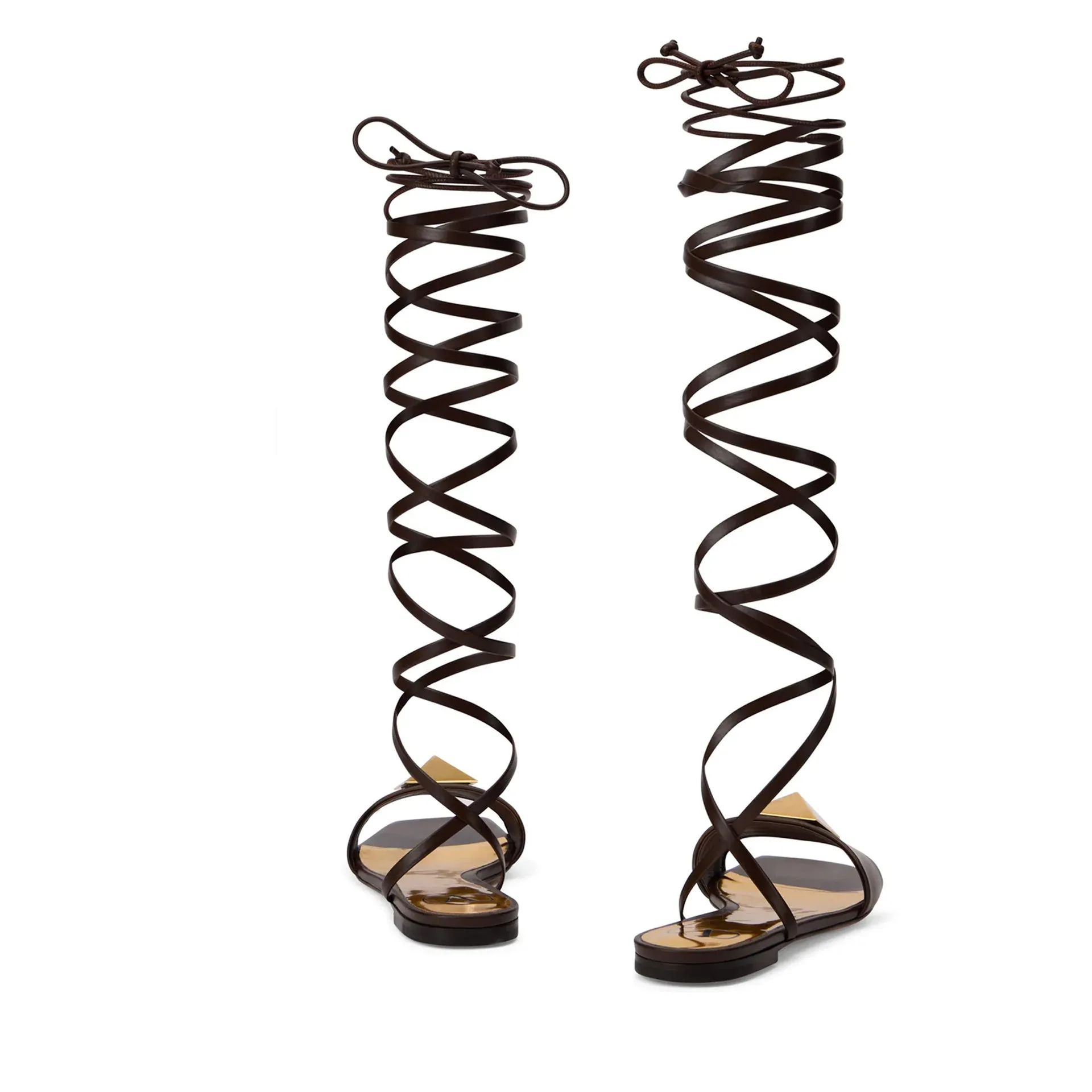 VALENTINO GARAVANI Spiral sandals-Brown-WOMEN sold by Siebentaschen product image thumbnail 3