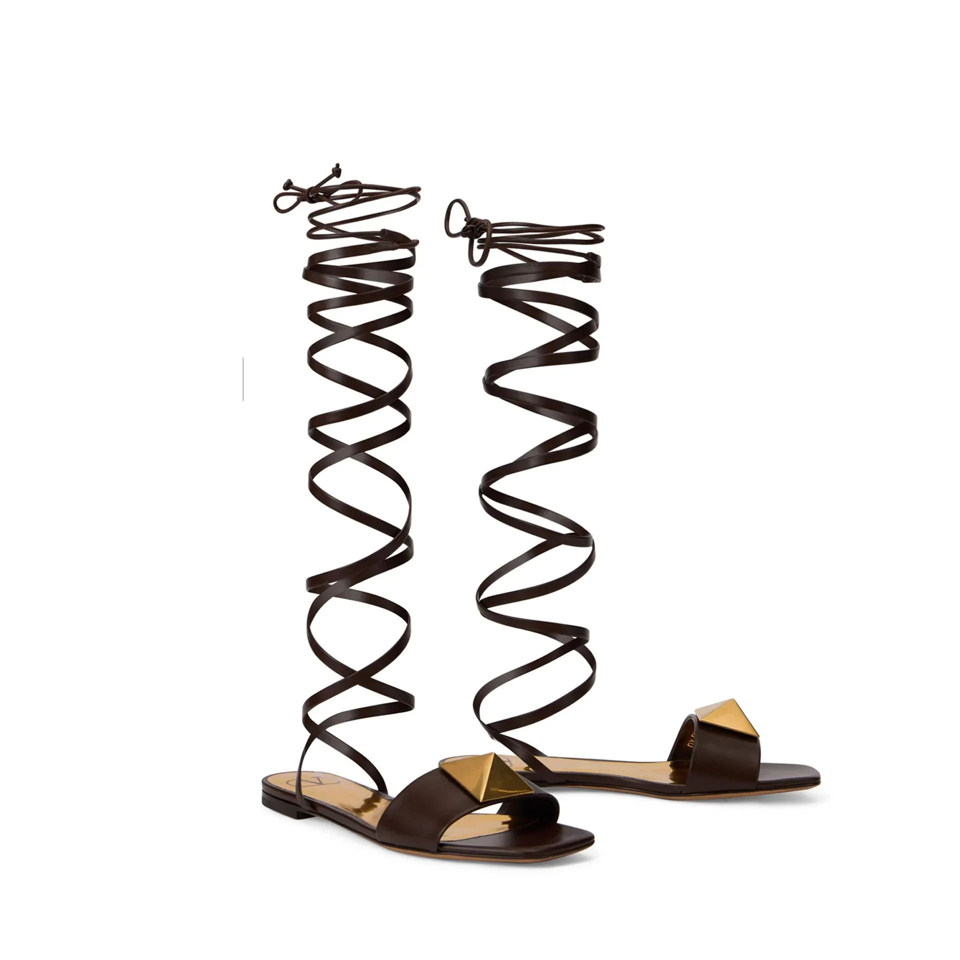 VALENTINO GARAVANI Spiral sandals-Brown-WOMEN sold by Siebentaschen product image thumbnail 2