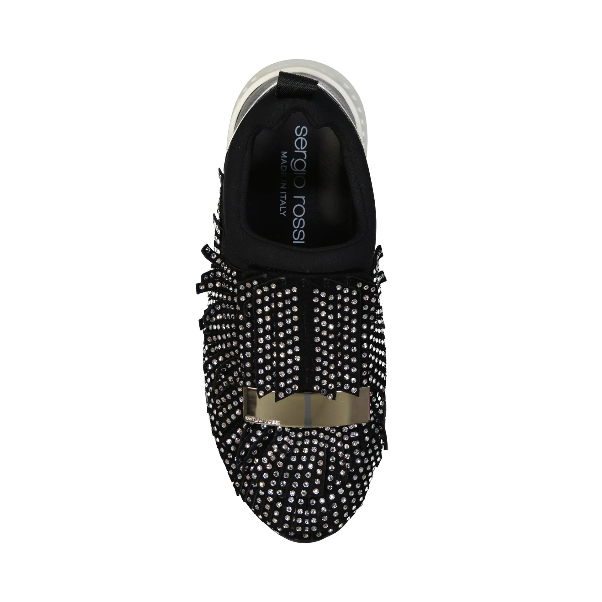 Sergio Rossi SR1 Running Crystals Sneakers-Black-WOMEN sold by Siebentaschen product image thumbnail 4