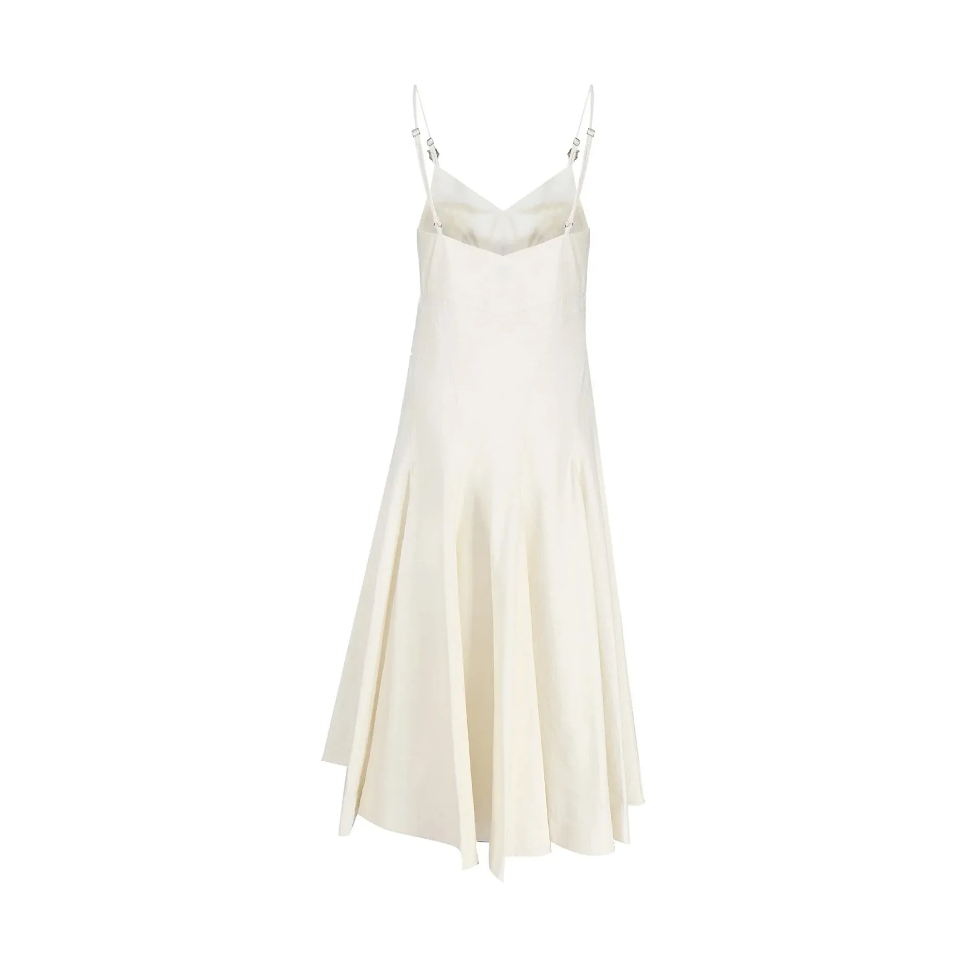 Bottega Veneta Midi Cotton Dress-White-WOMEN sold by Siebentaschen product image thumbnail 2