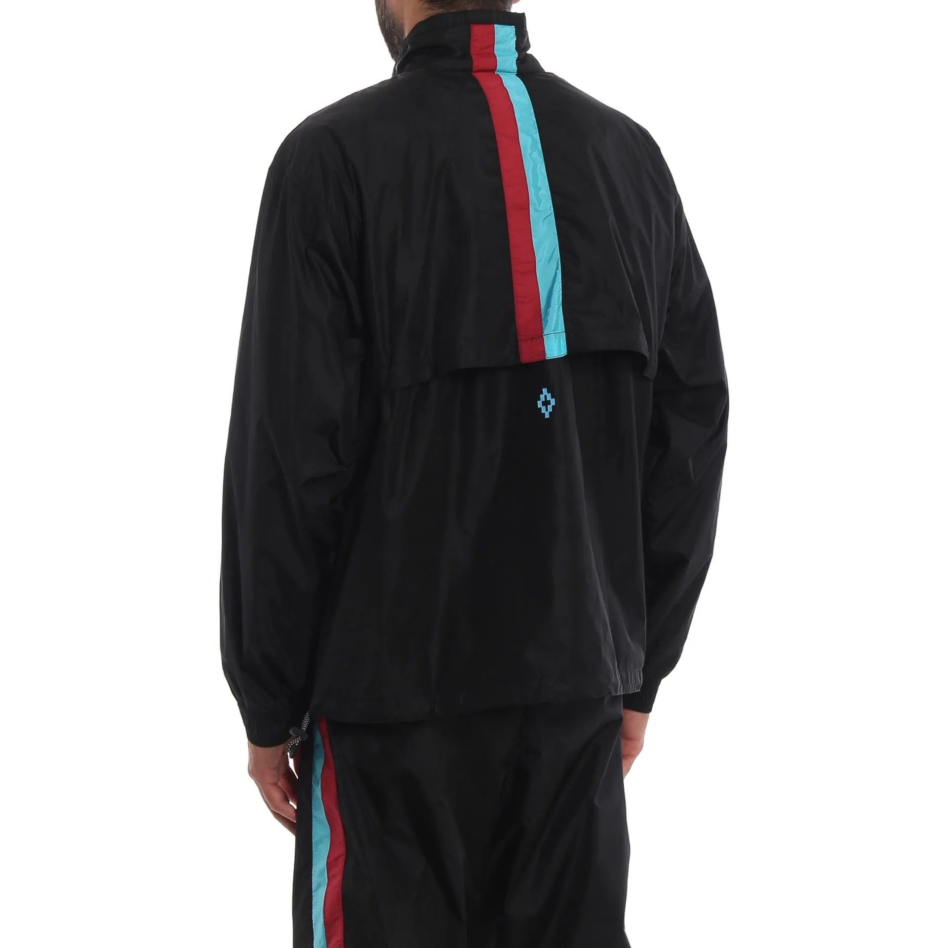 Marcelo Burlon Logo Windbreaker Jacket-Black-MEN sold by Siebentaschen product image thumbnail 3