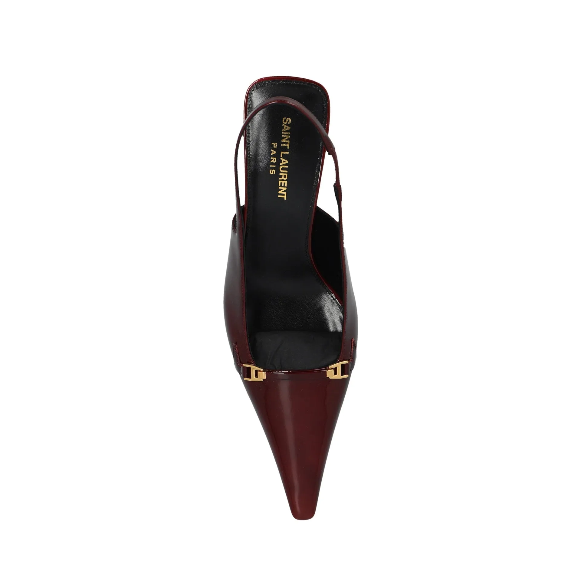Saint Laurent 'Carine' Leather Slingback Pumps-Burgundy-WOMEN sold by Siebentaschen product image thumbnail 5