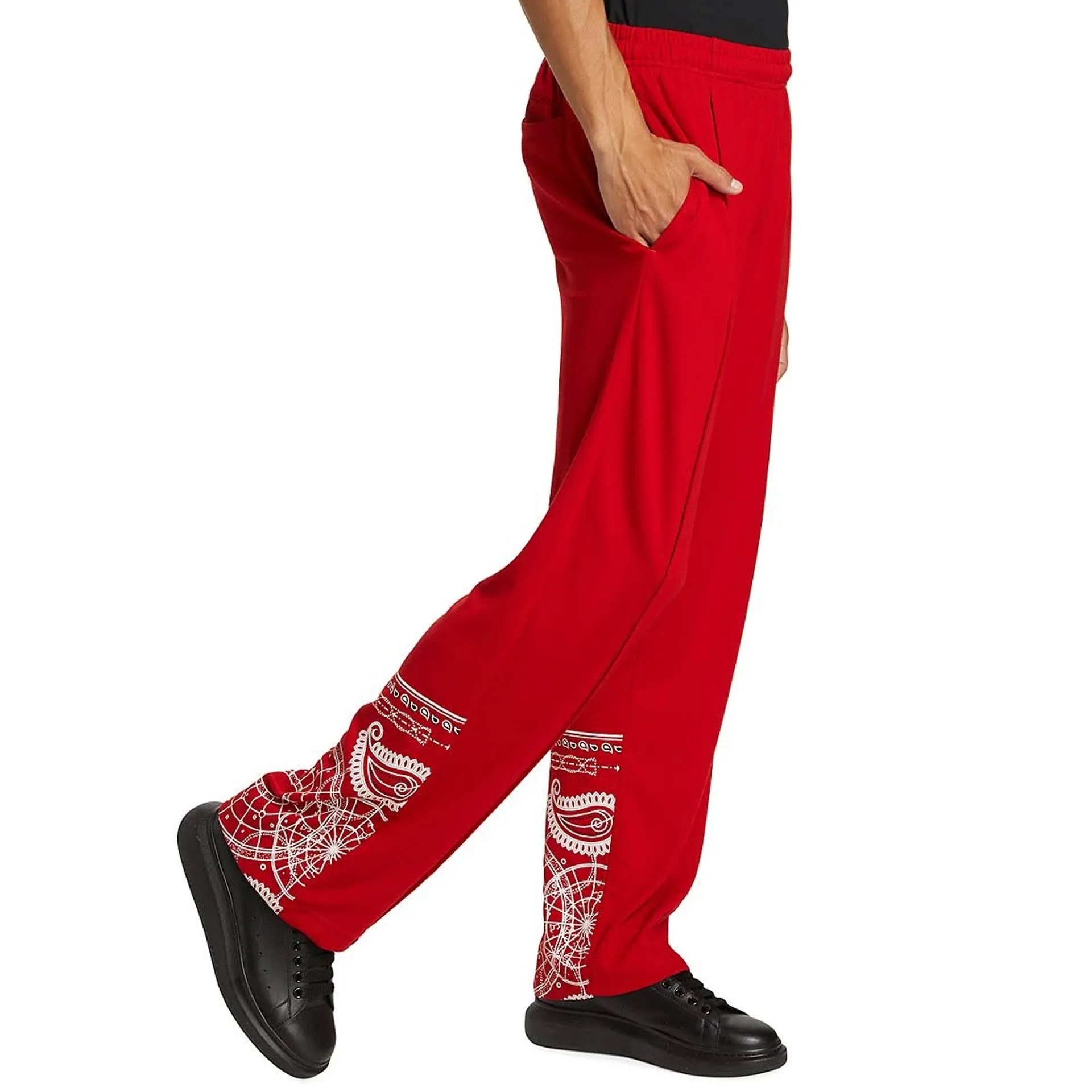 Marcelo Burlon County of Milan Track Pants-Red-MEN sold by Siebentaschen product image thumbnail 3