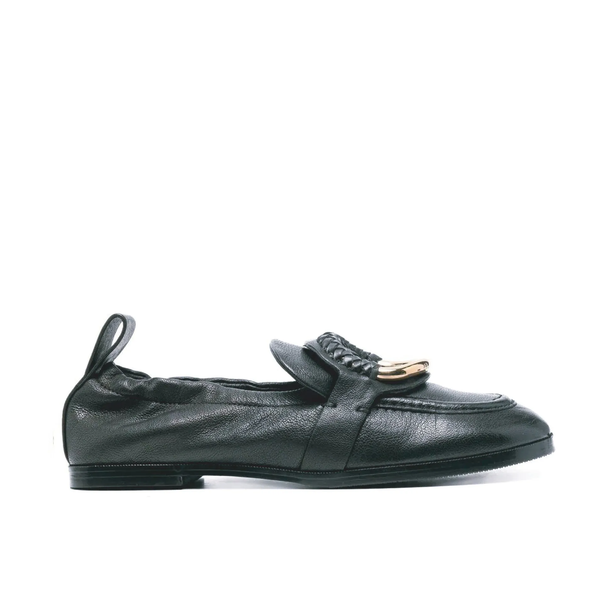 See By Chloe Hana Leather Loafers-Black-WOMEN sold by Siebentaschen