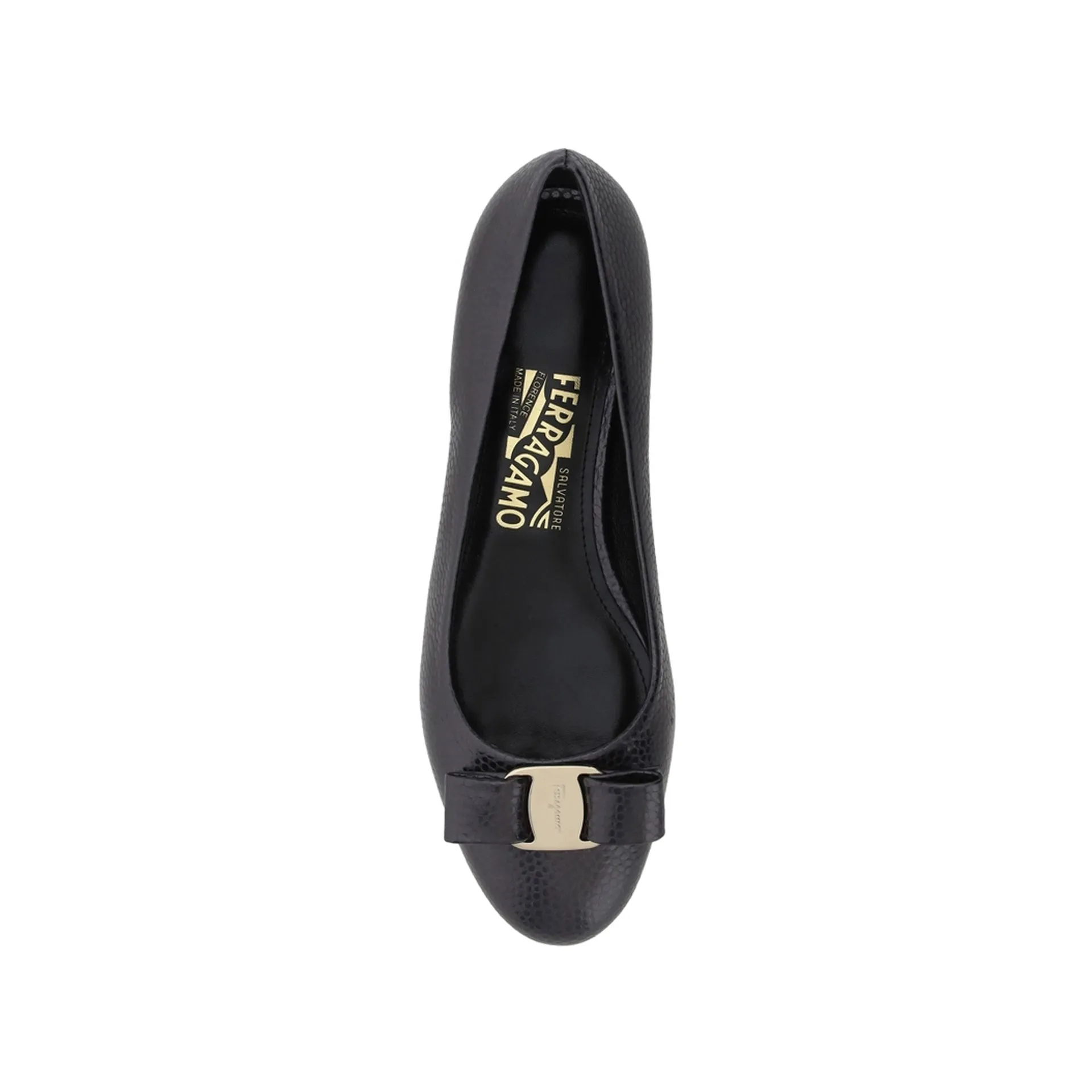 Salvatore Ferragamo Varina Ballerina Flats-Black-WOMEN sold by Siebentaschen product image thumbnail 4