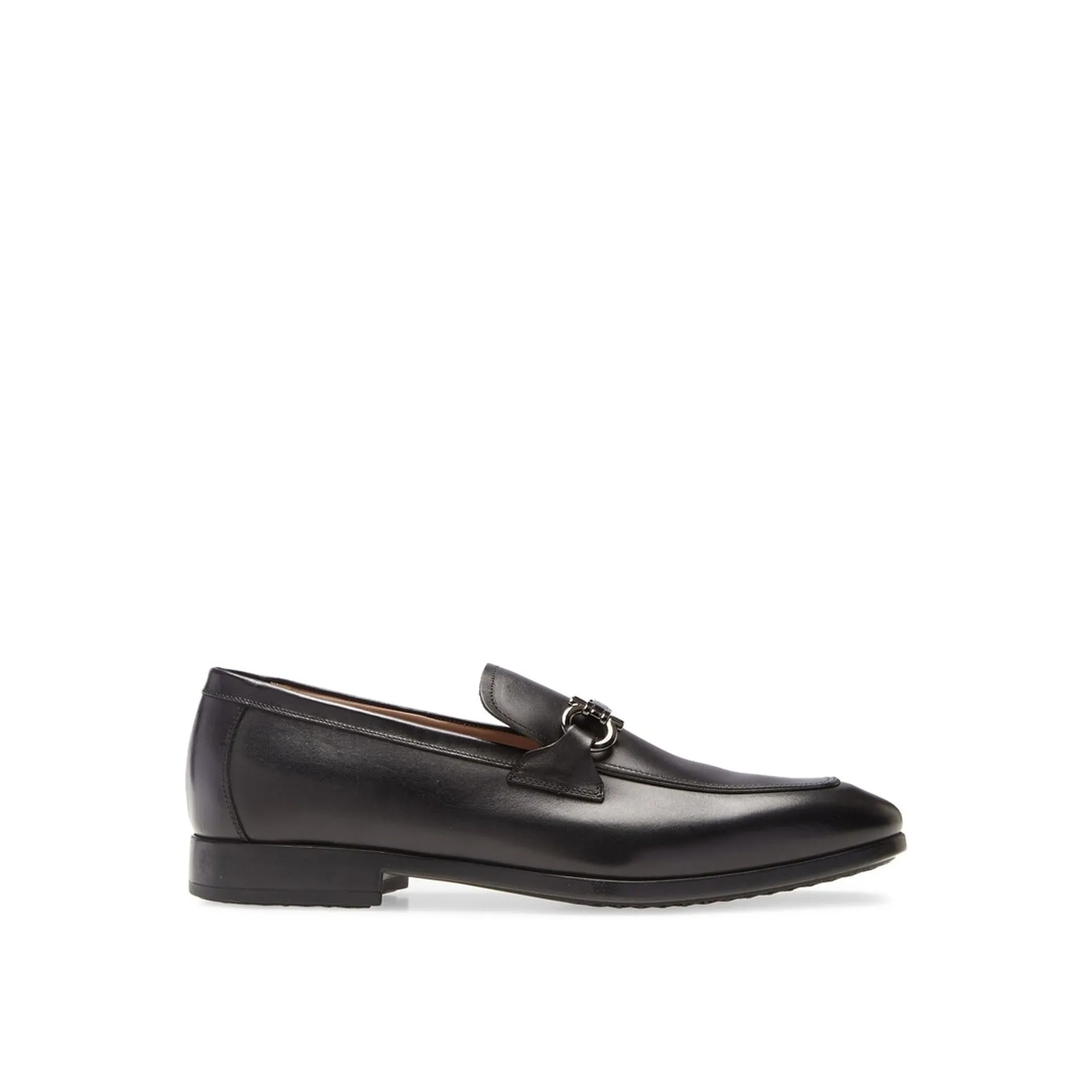 Salvatore Ferragamo Ree Leather Loafers-Black-MEN sold by Siebentaschen