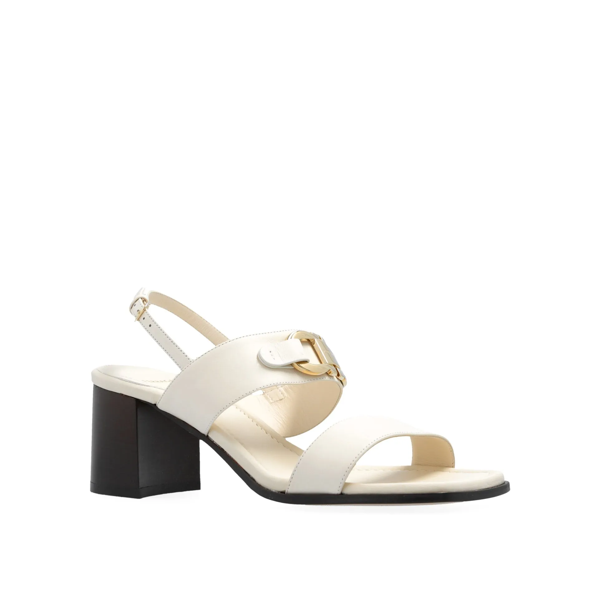 Salvatore Ferragamo Lou Leather Sandals-White-WOMEN sold by Siebentaschen product image thumbnail 2