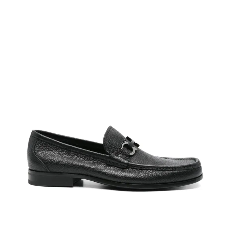 SALVATORE Ferragamo leather loafers-Black-WOMEN made by Salvatore Ferragamo