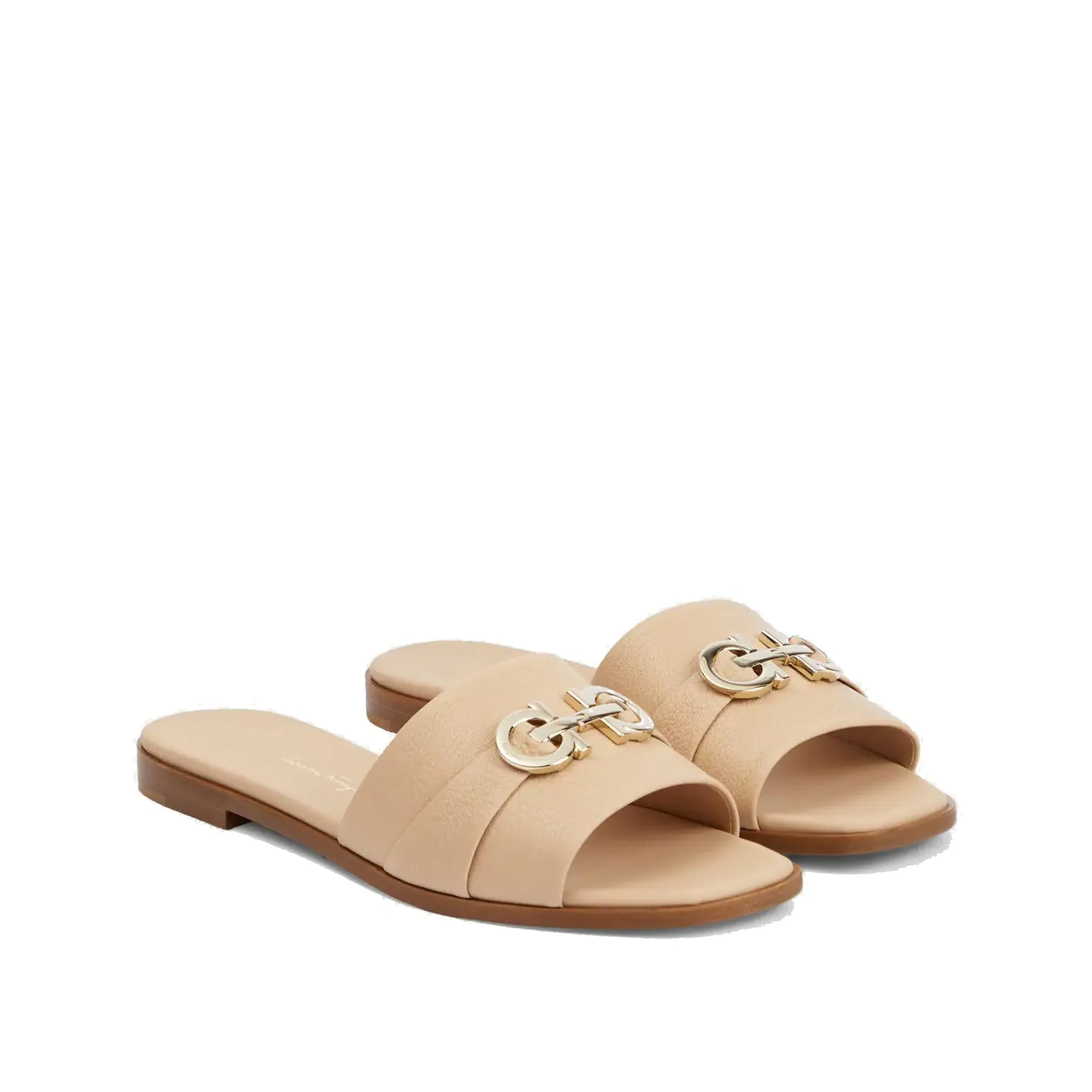 Salvatore Ferragamo Leather Sandals-Beige-WOMEN sold by Siebentaschen product image thumbnail 2