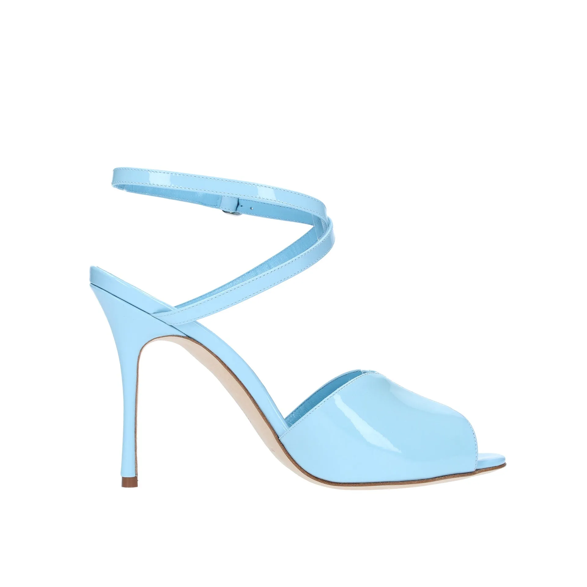 Manolo Blahnik Hourani 105 Sandals-Blue-WOMEN sold by Siebentaschen