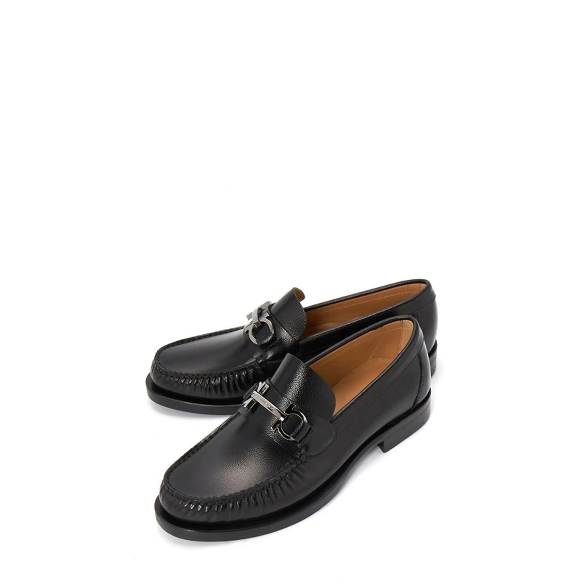 Salvatore Ferragamo Fort Leather Loafers-Black-MEN sold by Siebentaschen product image thumbnail 2