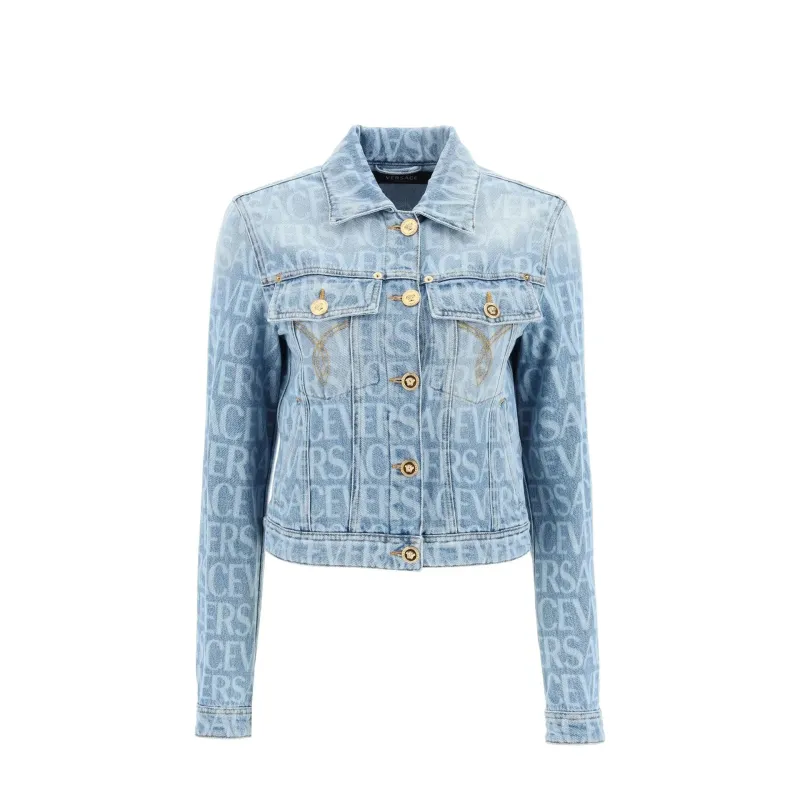 VERSACE Denim Jacket-Blue-WOMEN sold by Siebentaschen