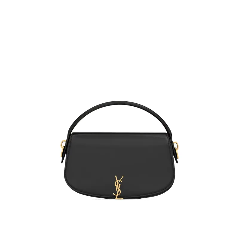 SAINT LAURENT VOLTAIRE Half-moon shoulder bag-Black-WOMEN made by Yves Saint Laurent