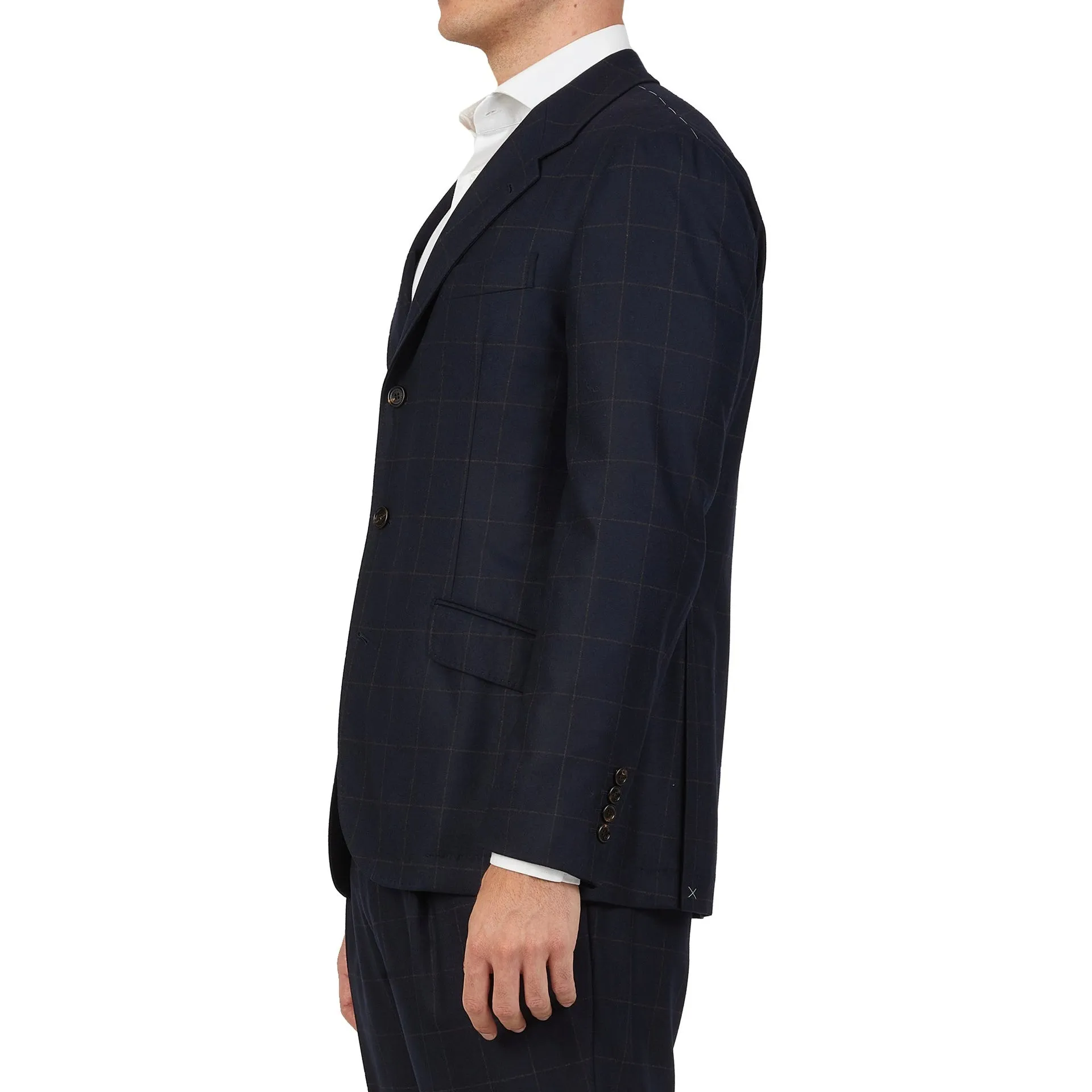 Brunello Cucinelli Wool Suit-Blue-MEN sold by Siebentaschen product image thumbnail 3