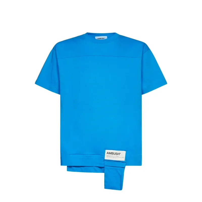 Ambush Cotton Logo T-Shirt-Blue-MEN sold by Siebentaschen